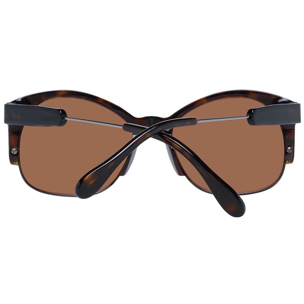 Serengeti Brown Acetate & Metal Sunglasses