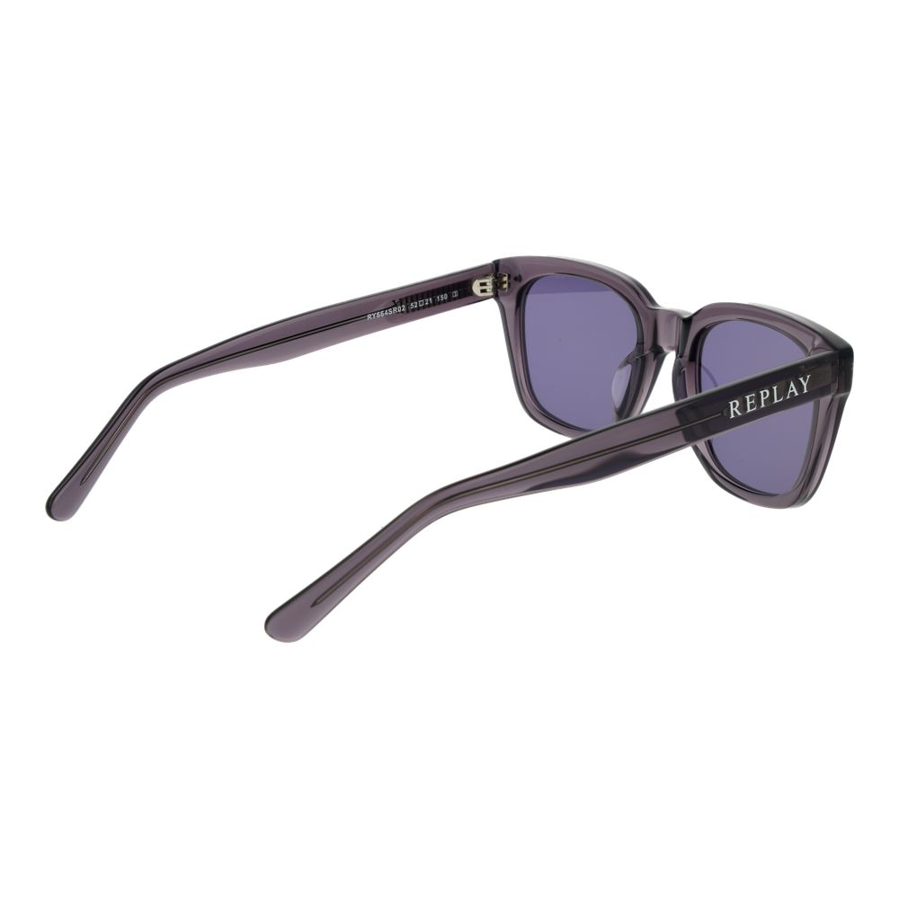 Replay Gray Plastic Sunglasses