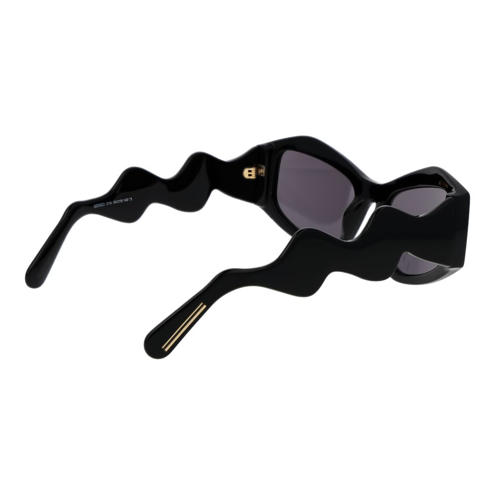 GCDS Black Acetate Sunglasses