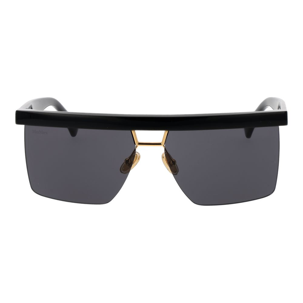 Max Mara Black Stainless Steel Sunglasses