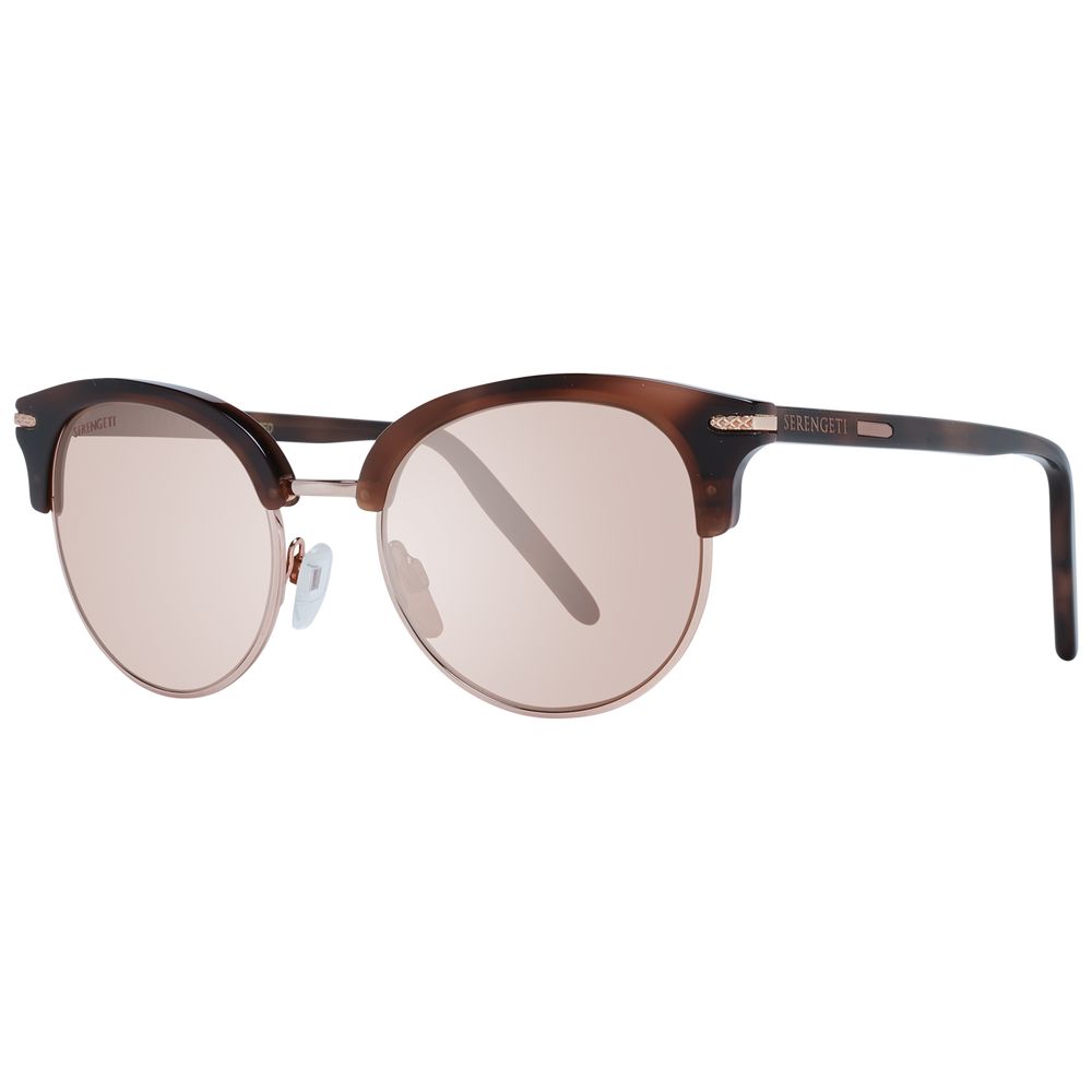 Serengeti Brown Acetate & Metal Sunglasses