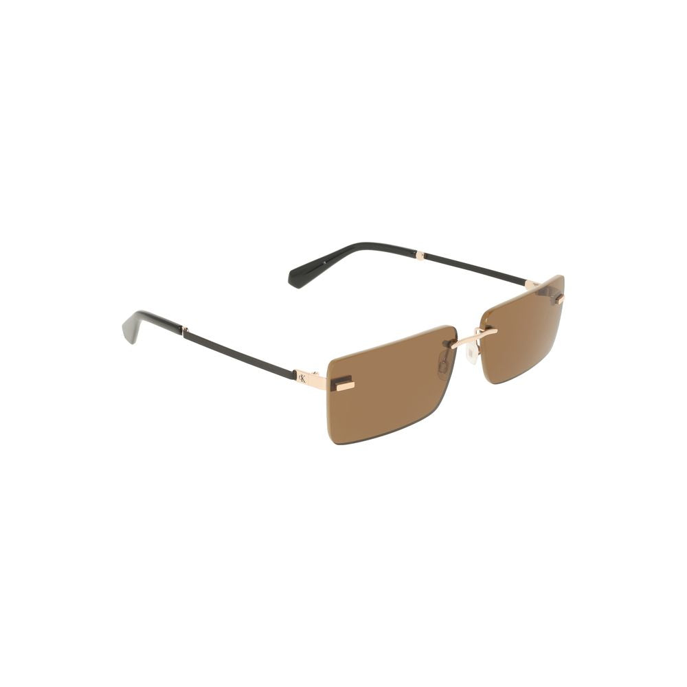 Calvin Klein Beige Metal Women Sunglasses